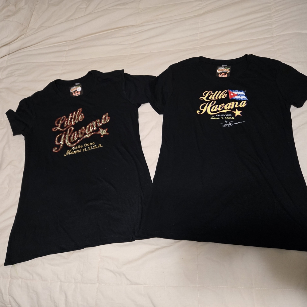 Little Havana Black T-Shirts